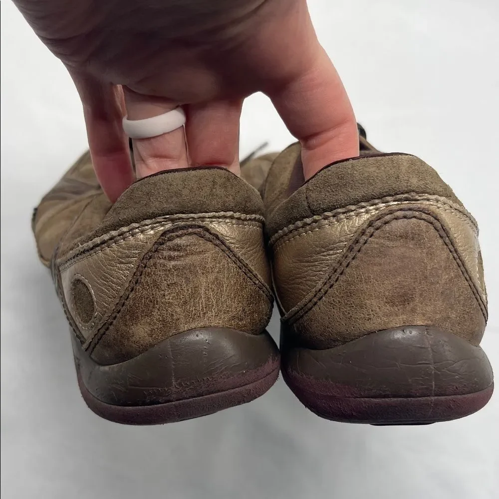 Merrell Aria Moss Brown Leather Performance Shoe
